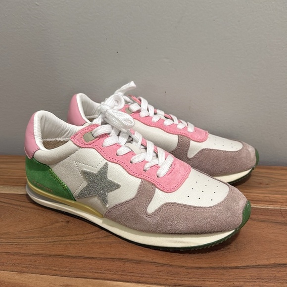 Vintage Havana Womens Rock Glitter Lace Up Athletic Sneakers Casual Shoes - Picture 2 of 7